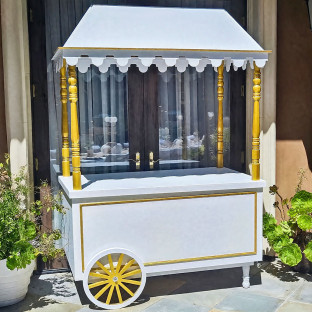 Wooden Candy Cart 3x5 ft, 7 ft tall