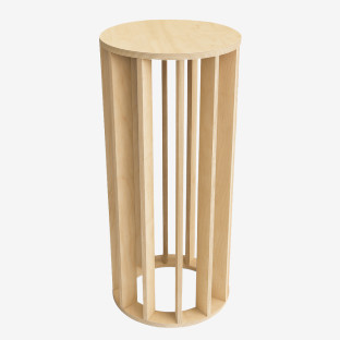 Wooden Pedestal Cake Stand - Forma, 12 Slats