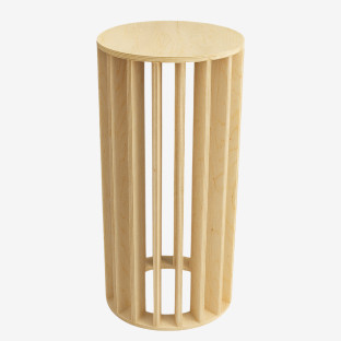Wooden Pedestal Cake Stand - Forma, 16 Slats