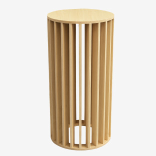 Wooden Pedestal Cake Stand - Forma, 24 Slats