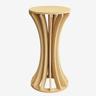 Wooden Pedestal Cake Stand - Grace, 12 Slats