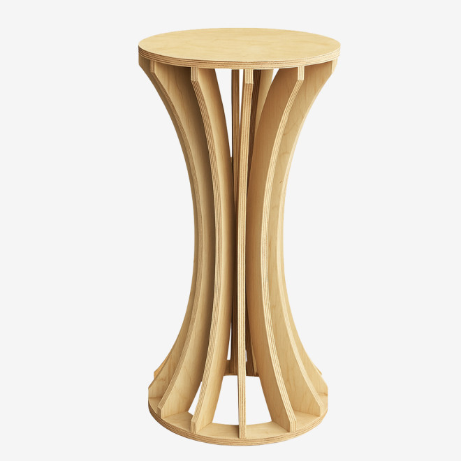 Wooden Pedestal Cake Stand - Grace, 12 Slats