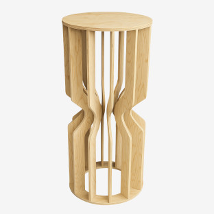 Wooden Pedestal Cake Stand - Monica, 12 Slats