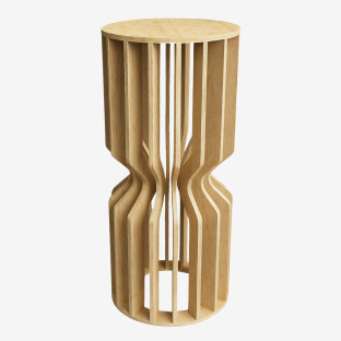 Wooden Pedestal Cake Stand - Monica, 16 Slats